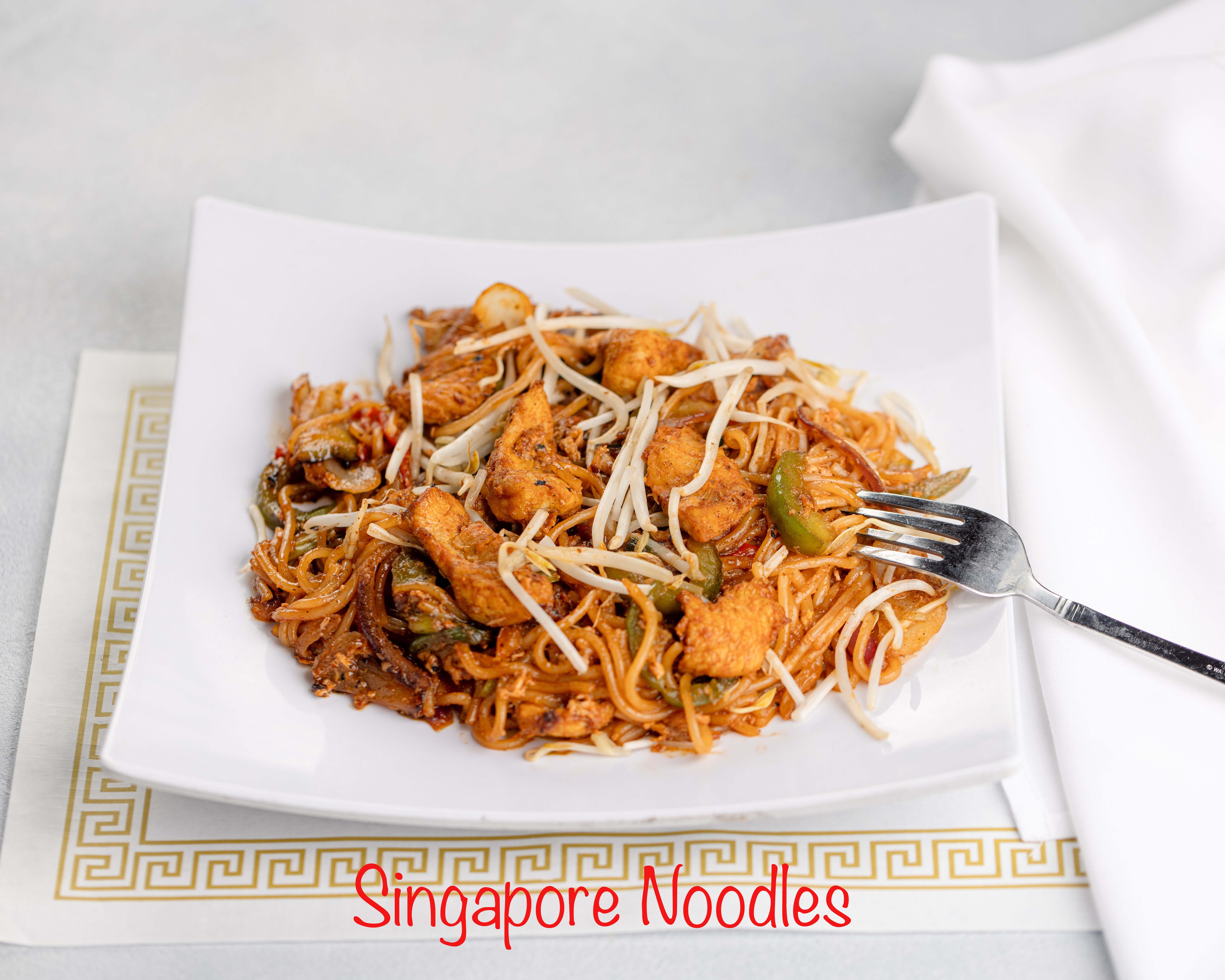 Order Vegetable Singapore Noodles food online from Yummefy Asian Restaurant store, Birmingham on bringmethat.com