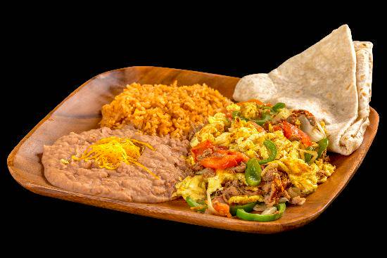 Order Machaca Plate food online from Filiberto Mexican Food store, Glendale on bringmethat.com