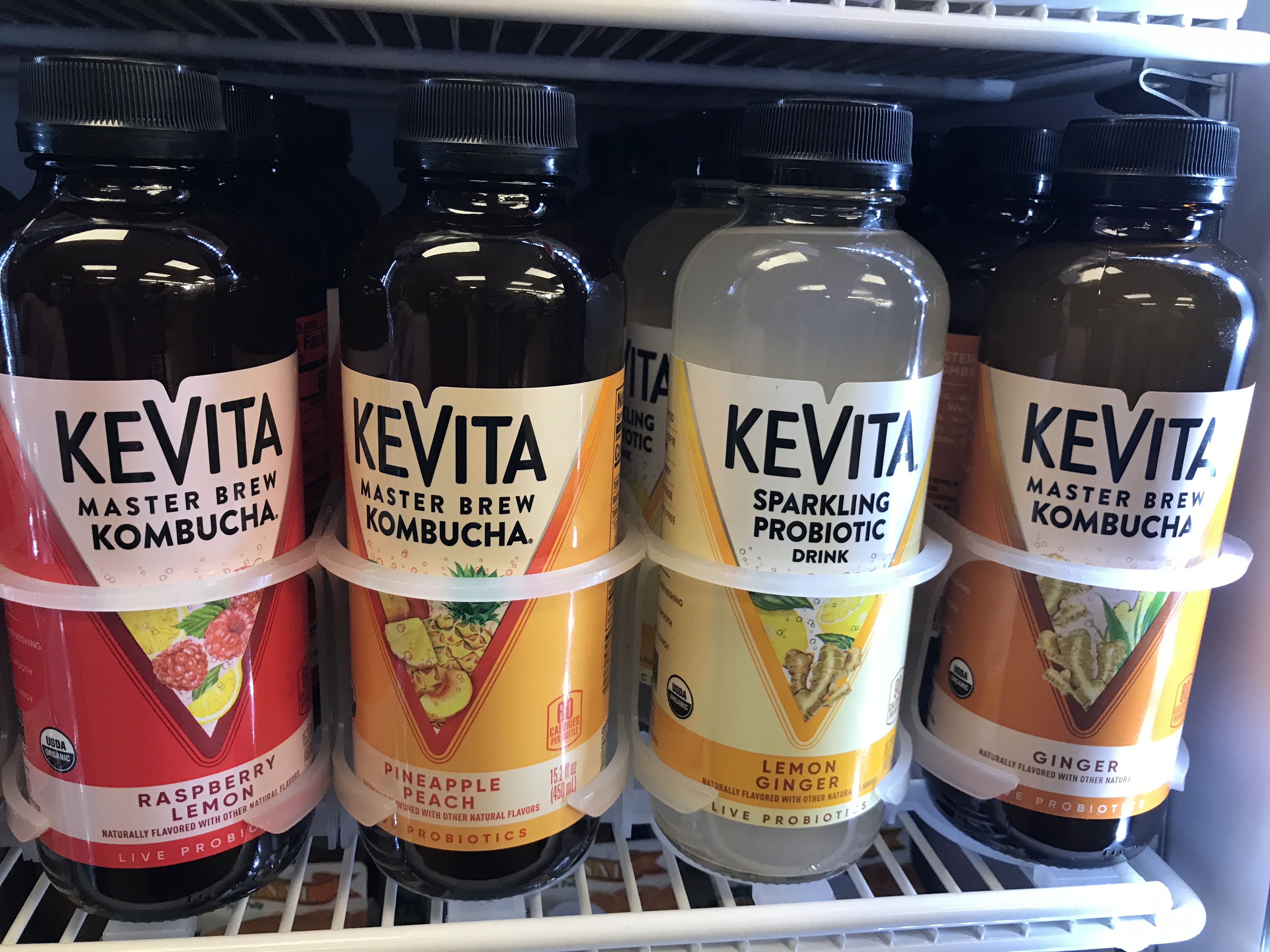 Order Kevita Probiotics glass bottle 15oz food online from The Ice Cream Shop store, Providence on bringmethat.com