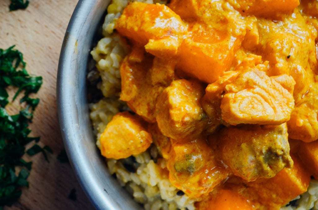 Order Salmon Korma food online from Spicelife Indian Fare store, Gaithersburg on bringmethat.com
