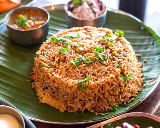 Order Veggie Biryani food online from Nala’S Indian Restaurant store, Austin on bringmethat.com