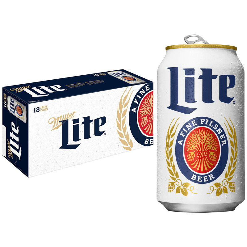 Order Miller Lite Beer 4.2% ABV 18 Pack Can food online from Mirage Wine & Liquor store, Palm Springs on bringmethat.com