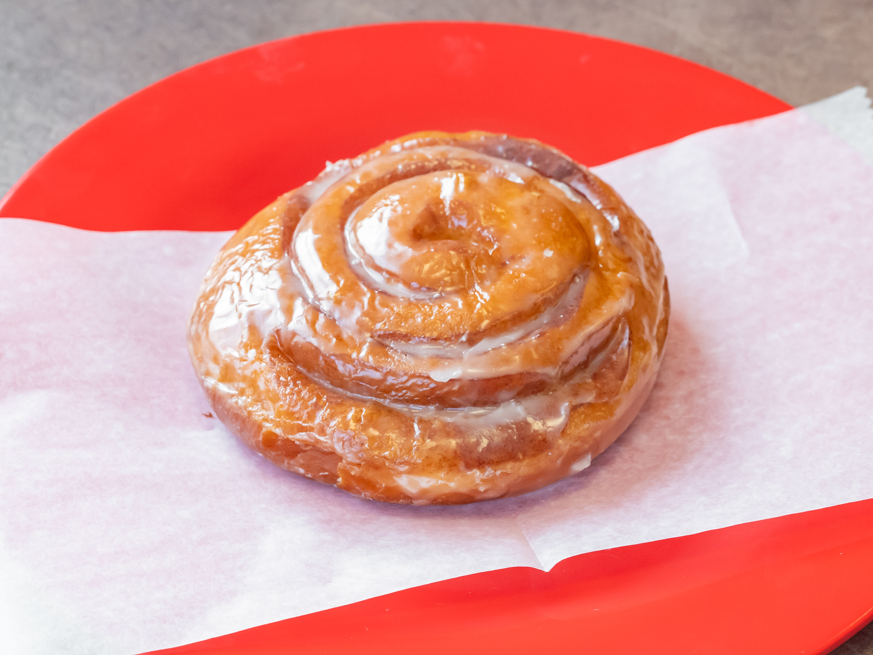 Order 3. Cinnamon Roll Donut food online from Donut Chef store, Roseville on bringmethat.com