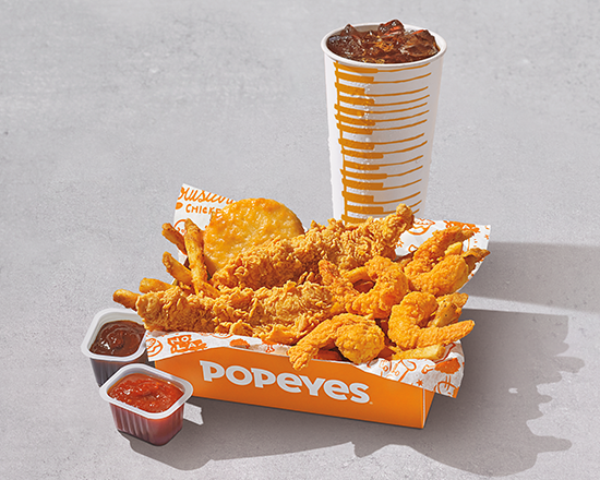 Order LIMITED TIME Surf & Turf Combo food online from Popeyes store, San Antonio on bringmethat.com