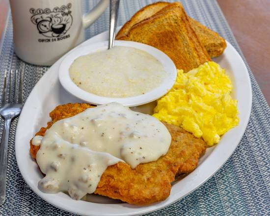 Order Country Fried Steak Plates food online from Tic Toc Cafe store, Metairie on bringmethat.com