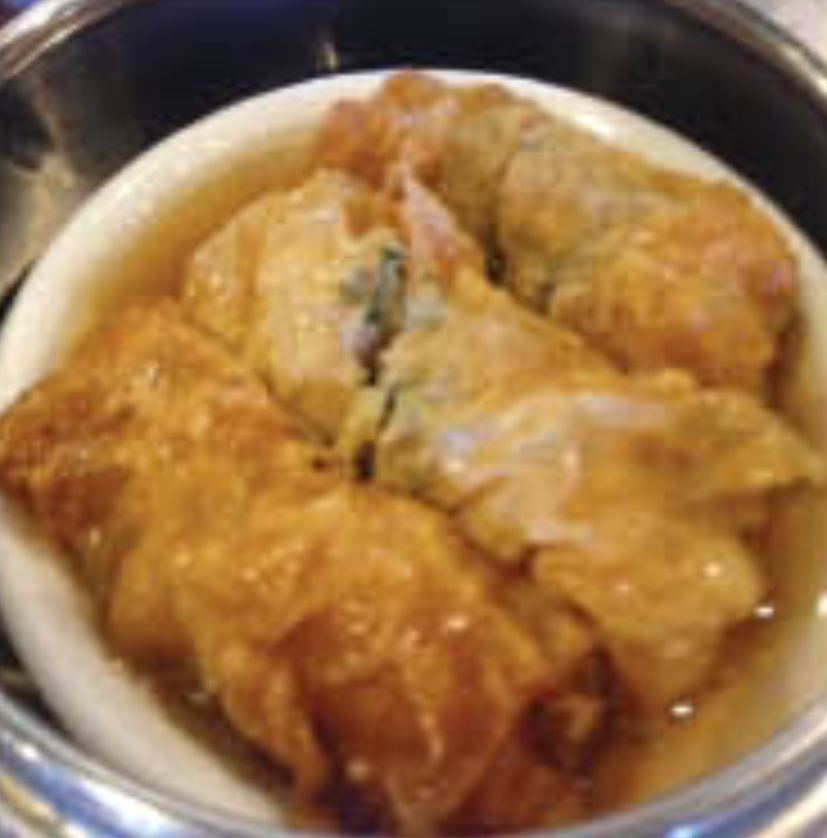 Order DS8 鲜竹卷 Pork Veg Tofu Skin Roll food online from Yum Cha store, Las Vegas on bringmethat.com