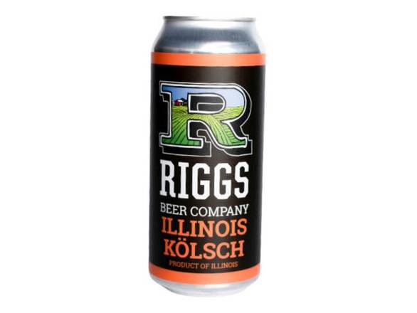 Order Riggs Illinois Kölsch - 4x 16oz Cans food online from Kirby Food & Liquor store, Champaign on bringmethat.com