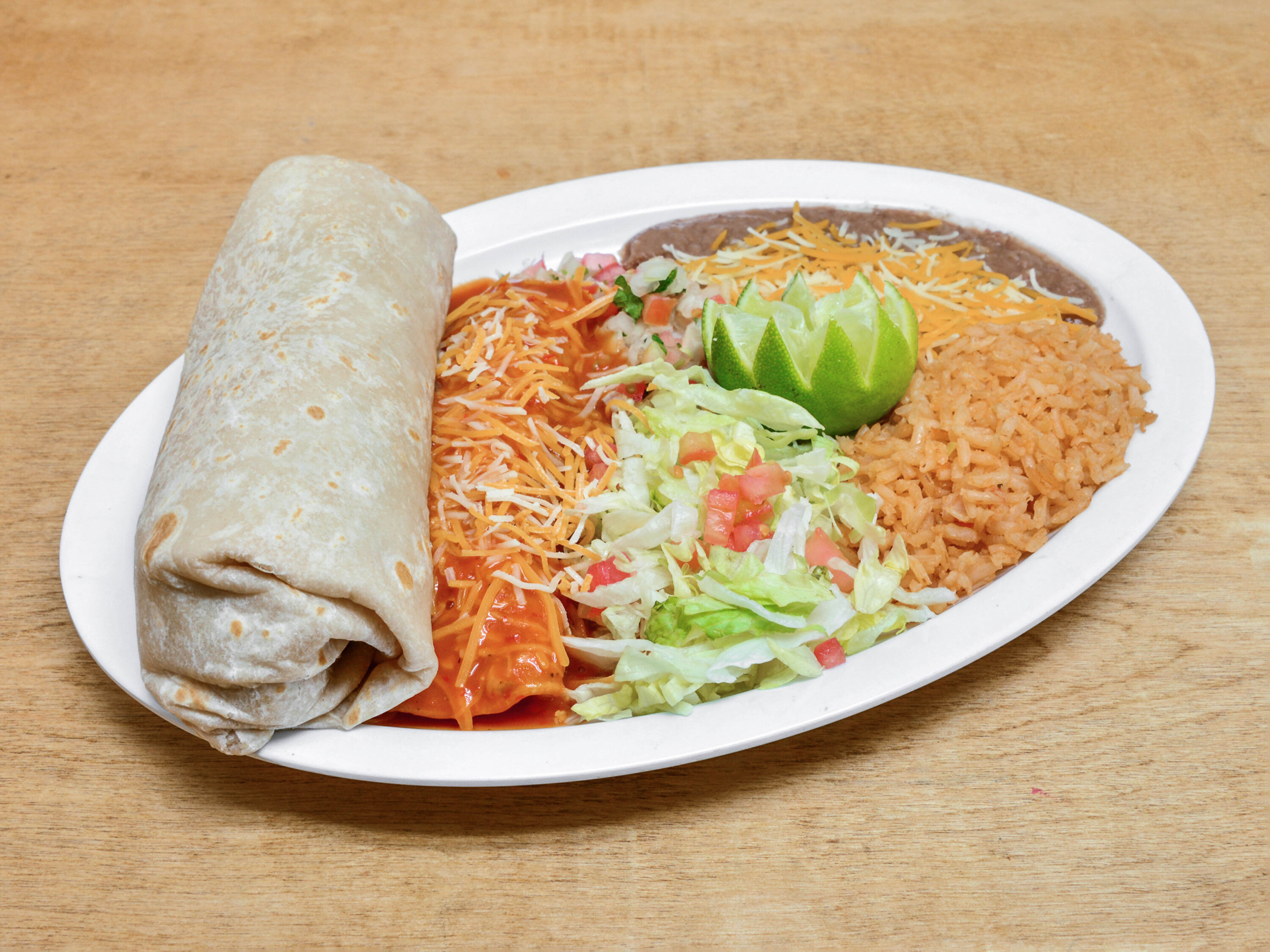 Order 7. Burrito and Enchilada Combo food online from Victor Taco Shop store, Dayton on bringmethat.com