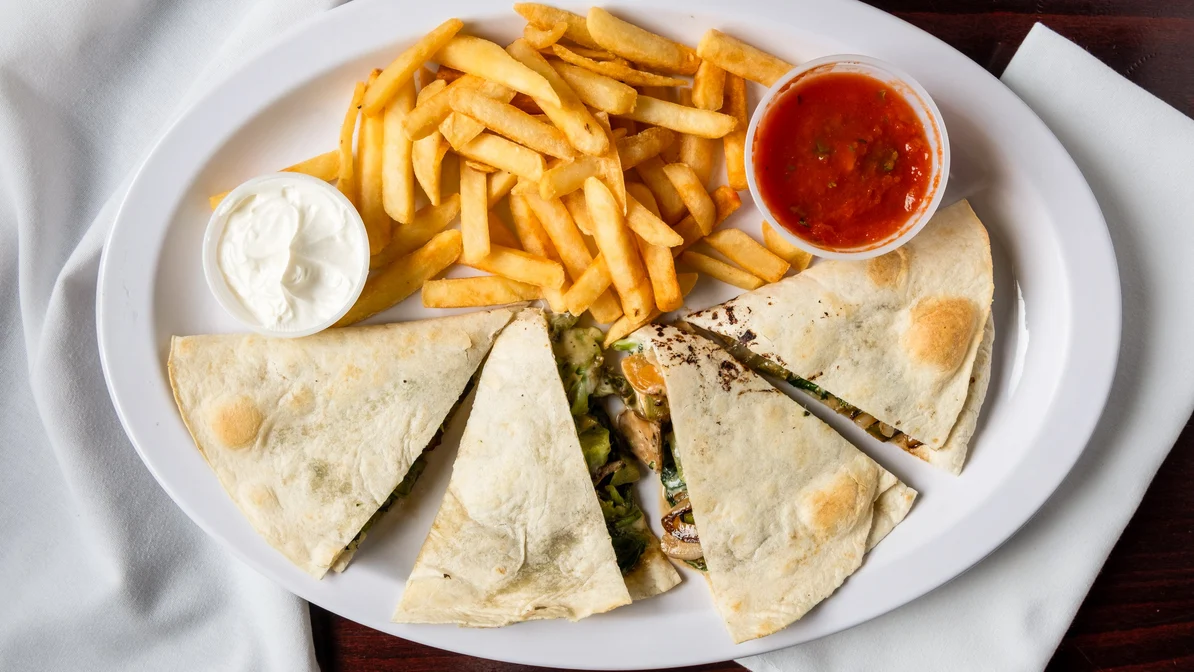 Order Vegetarian Quesadilla food online from Friends Cafe store, Southington on bringmethat.com