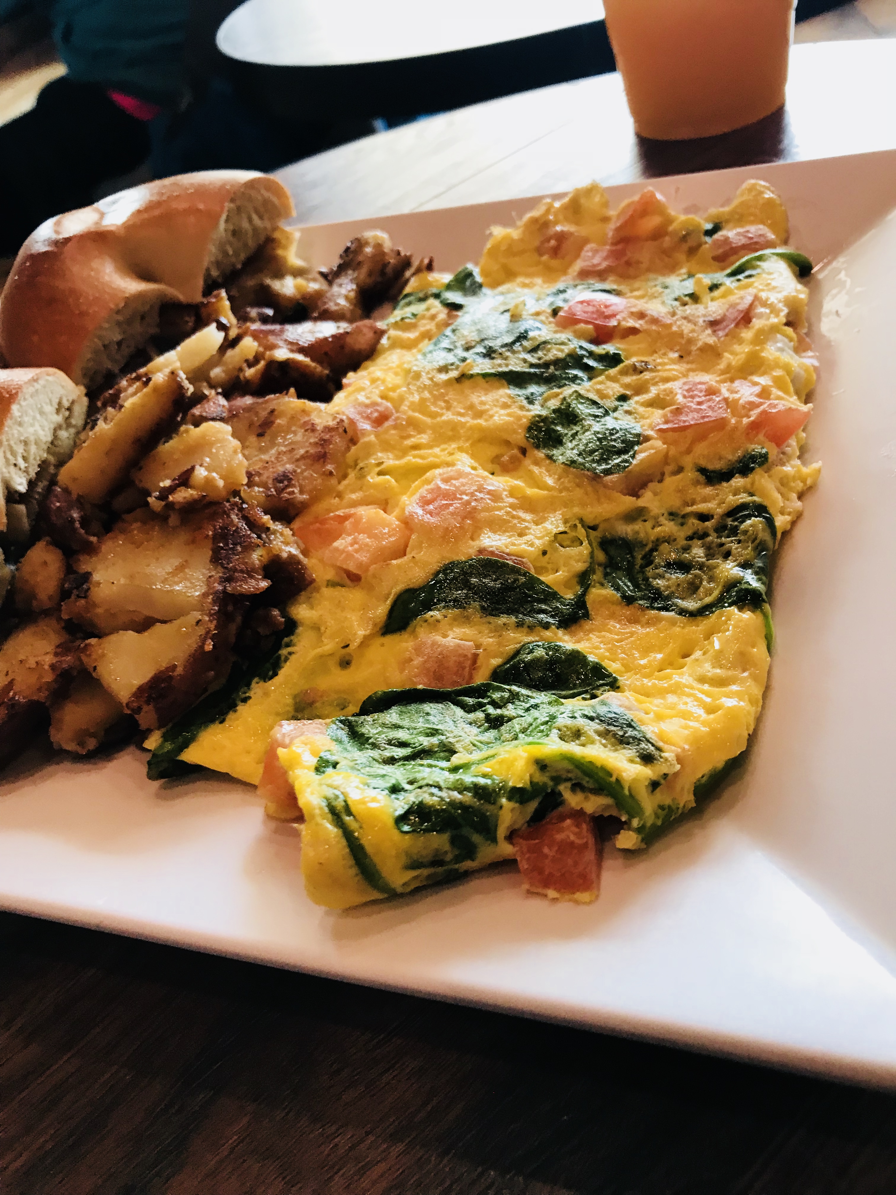 Order Popeye Omelette food online from Cafe via espresso store, Astoria on bringmethat.com