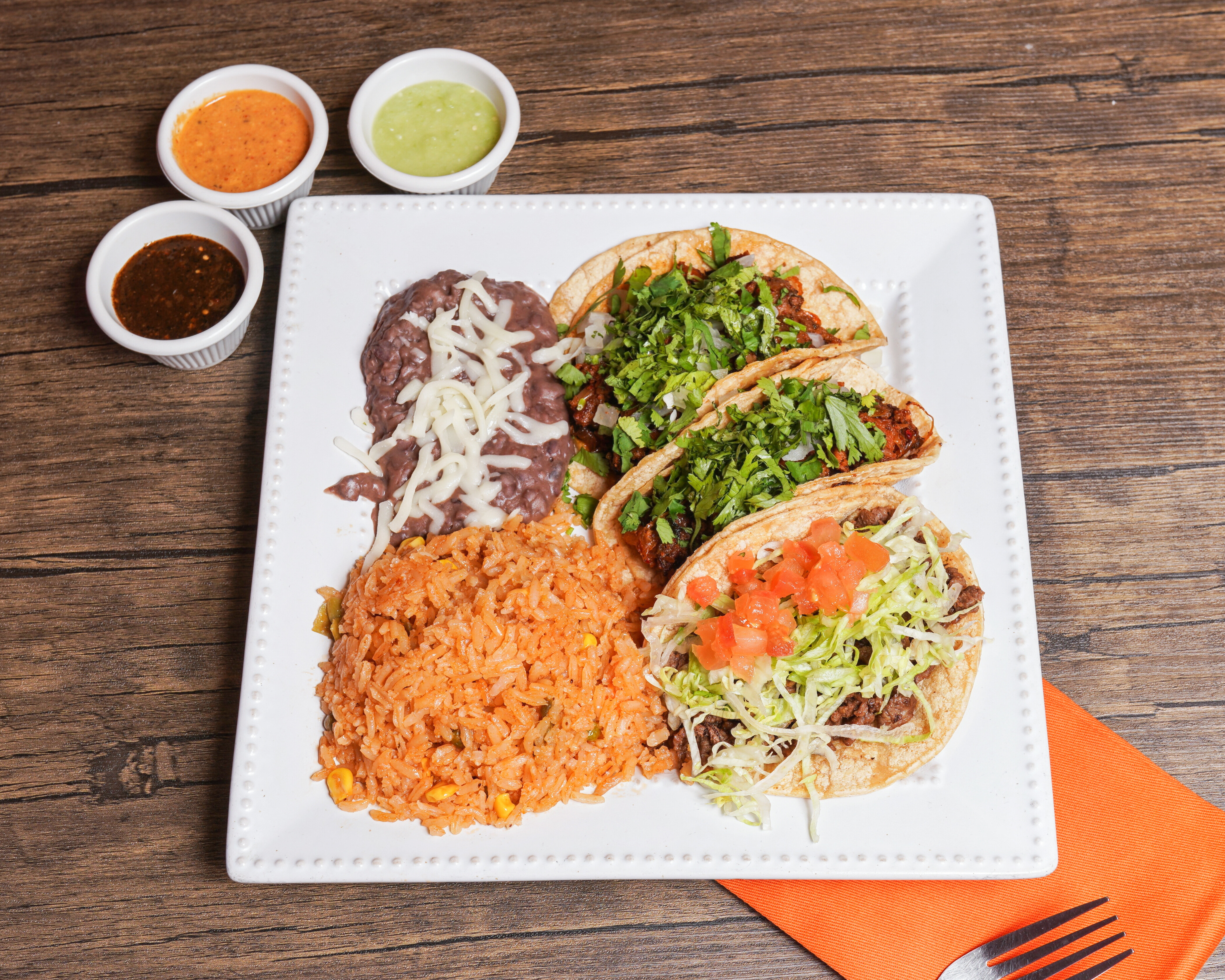 Order Tacos (soft CORN tortilla) food online from Totopos Mexican Restaurant store, Naperville on bringmethat.com