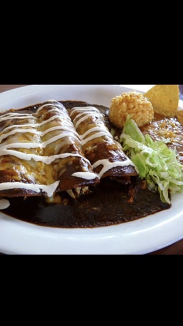 Order Enchiladas de Mole food online from Las Cazuelas store, Philadelphia on bringmethat.com