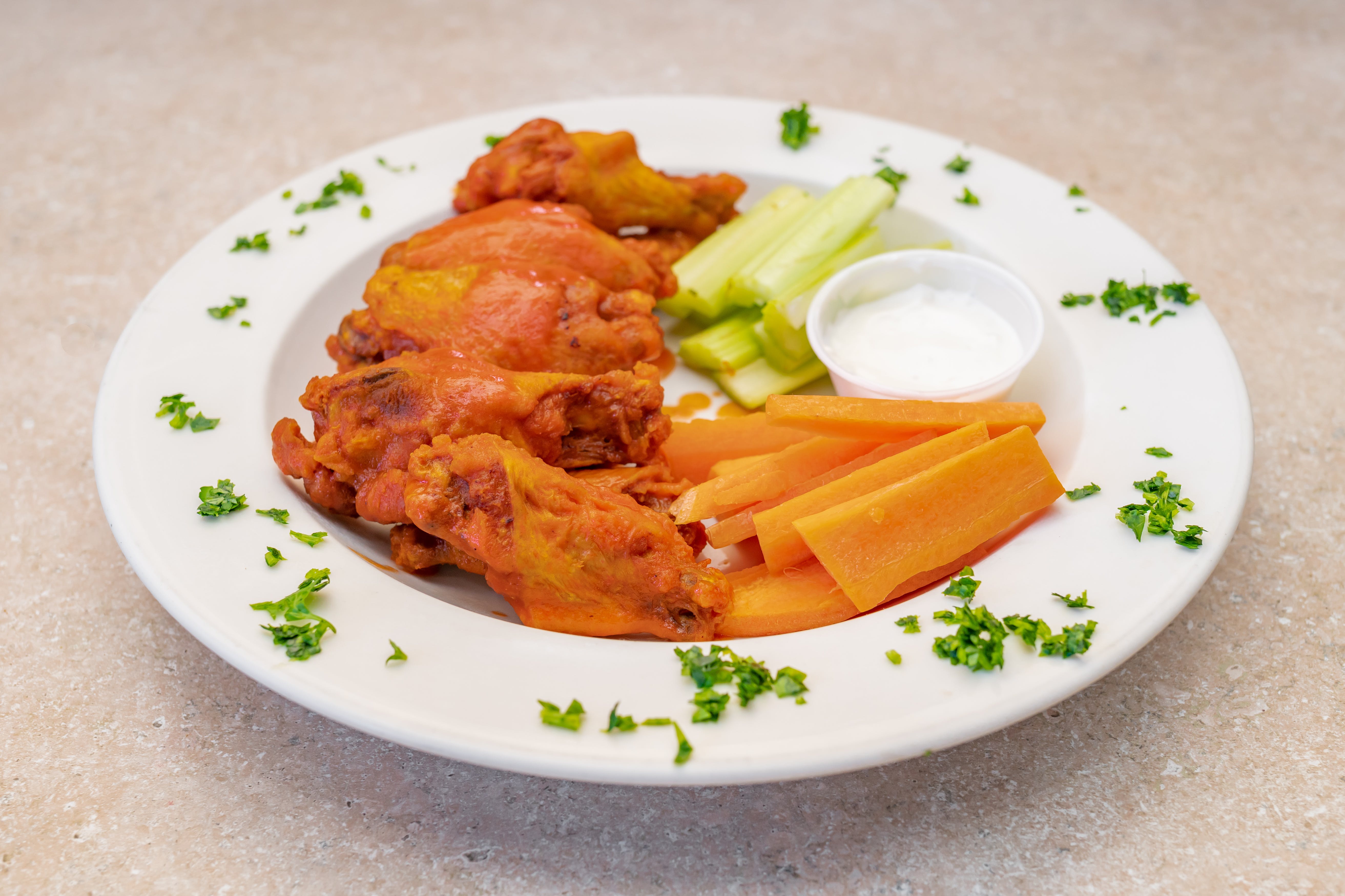 Order Buffalo Chicken Wings - 8 Pieces food online from Bella Pizza store, Springfield Gardens on bringmethat.com