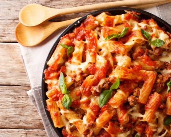 Order Baked Ziti Pasta food online from East Pie Pizza store, Nashville on bringmethat.com