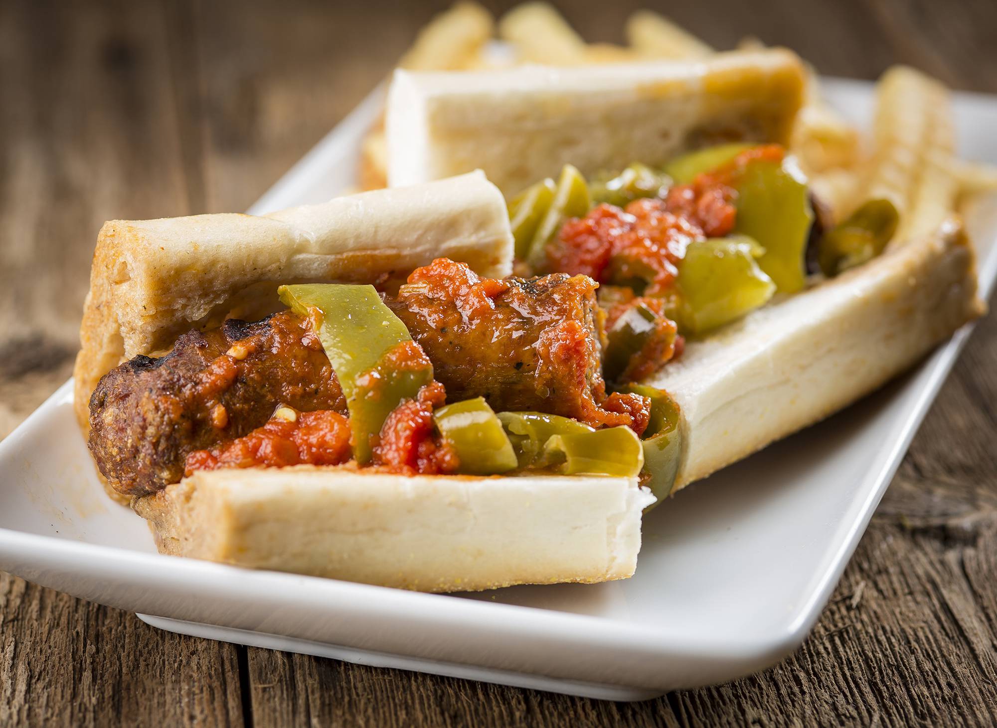 Order Italian Sausage Sandwich food online from Rosati Pizza store, Gold Canyon on bringmethat.com