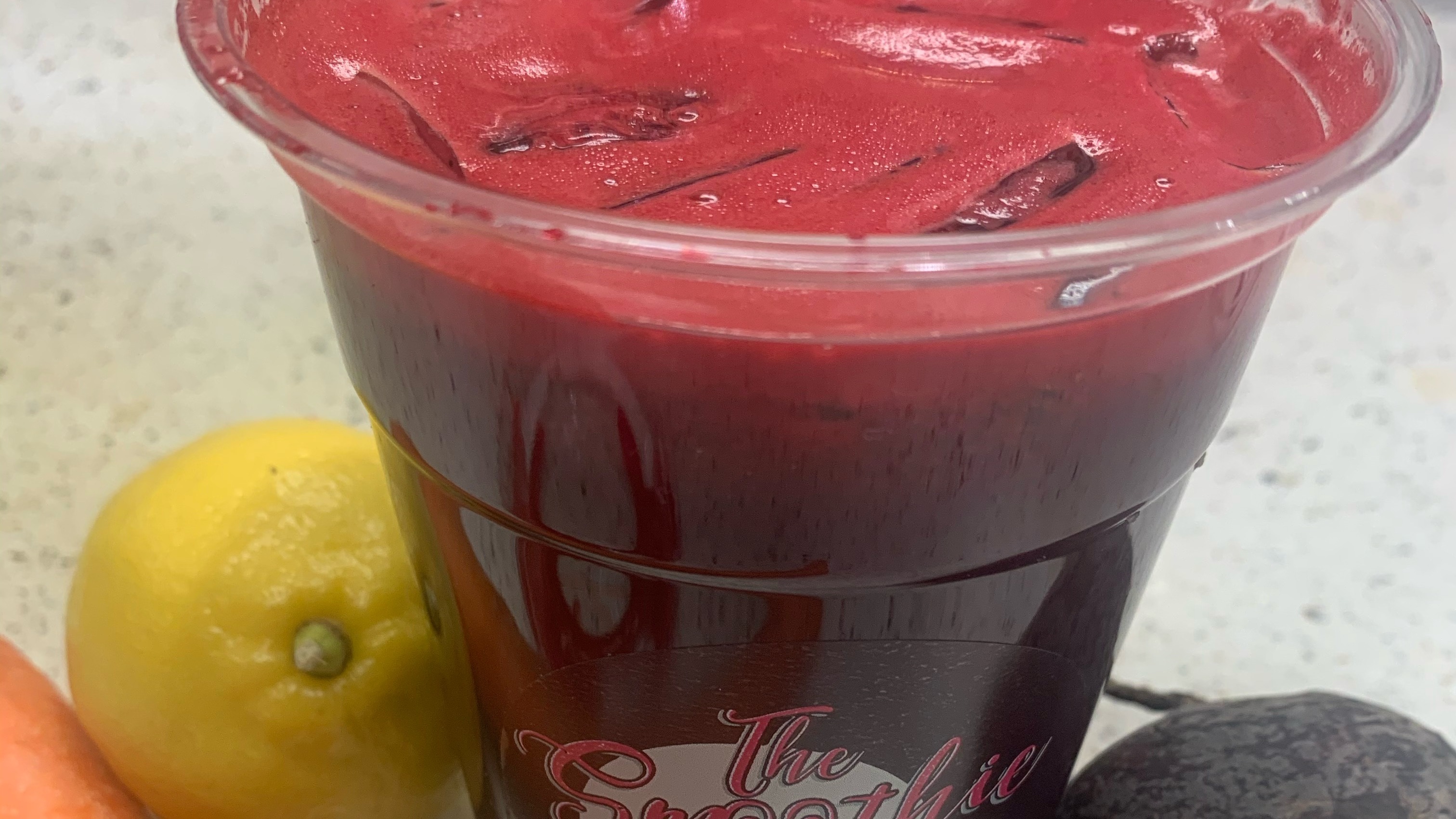 Order Beet It (16 Oz.) food online from The Smoothie Bus Shoppe store, Manchester on bringmethat.com