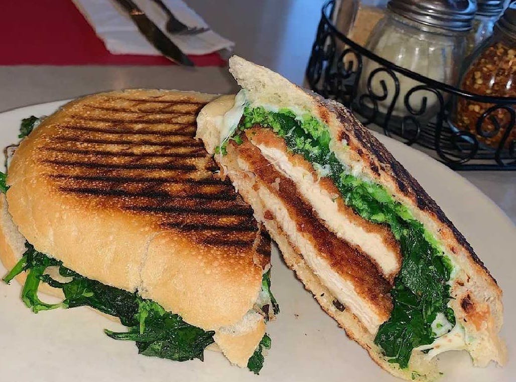 Order Chicken Milanese Panini - Panini food online from Ciro Pizza Cafe store, Staten Island on bringmethat.com