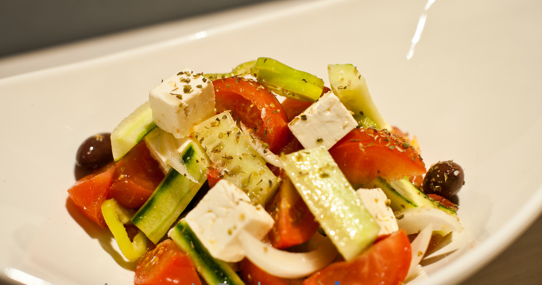 Order Horiatiki Salad  food online from Famous Greek Kitchen store, Greenwich on bringmethat.com