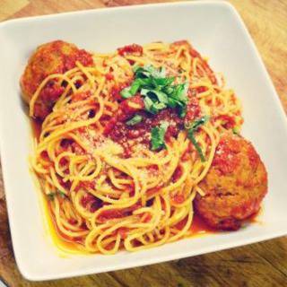 Order Spaghetti and Meatballs food online from Oggi Trattoria store, Chicago on bringmethat.com