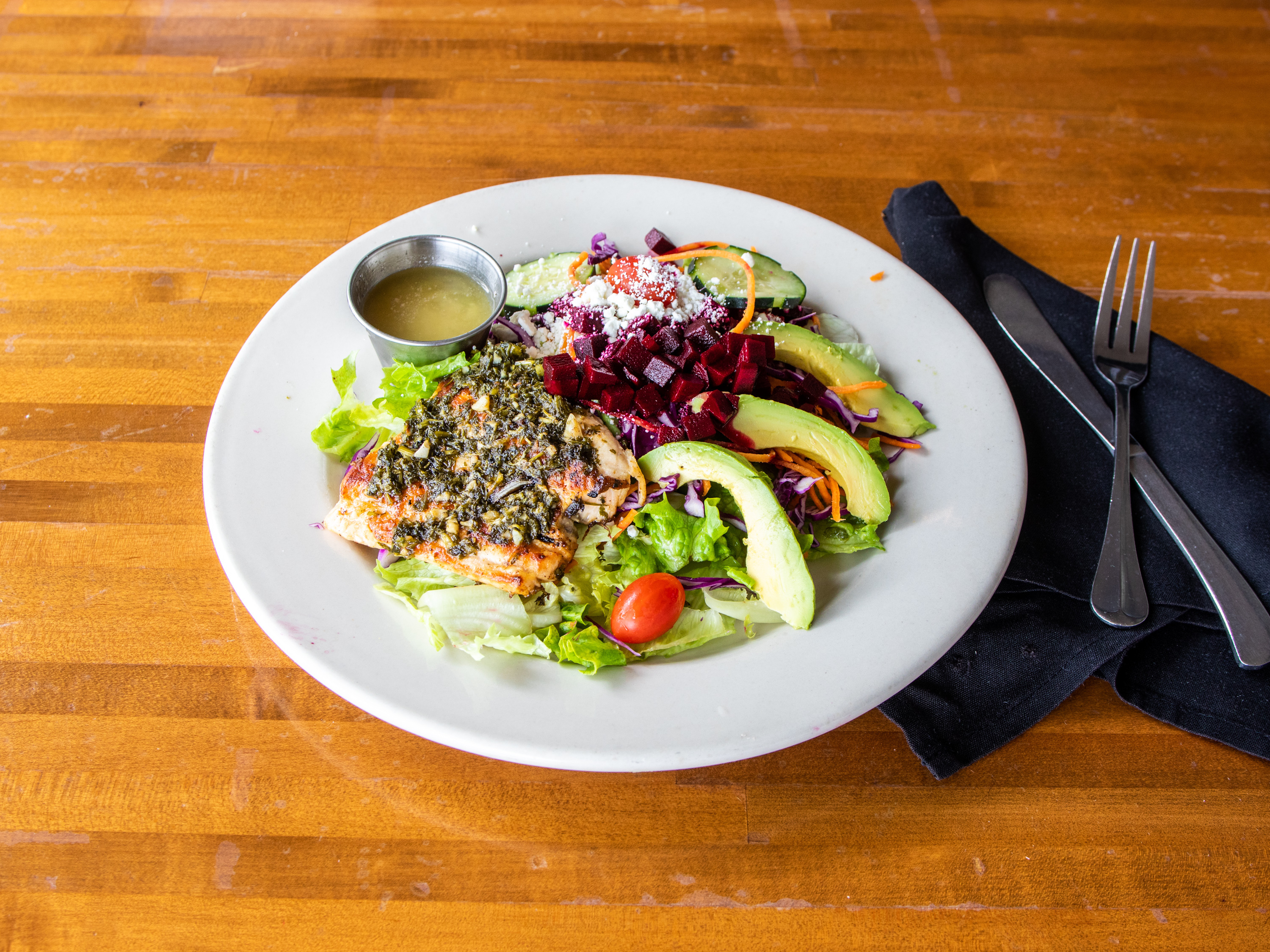 Order Chimichurri & Beet Salad food online from Las Palomas Restaurant & Bar store, Austin on bringmethat.com