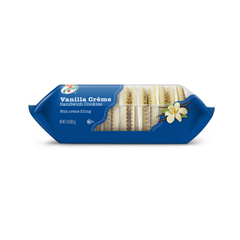 Order 7-Select Vanilla Crème Sandwich Cookies 3.5oz food online from 7-Eleven store, Las Vegas on bringmethat.com