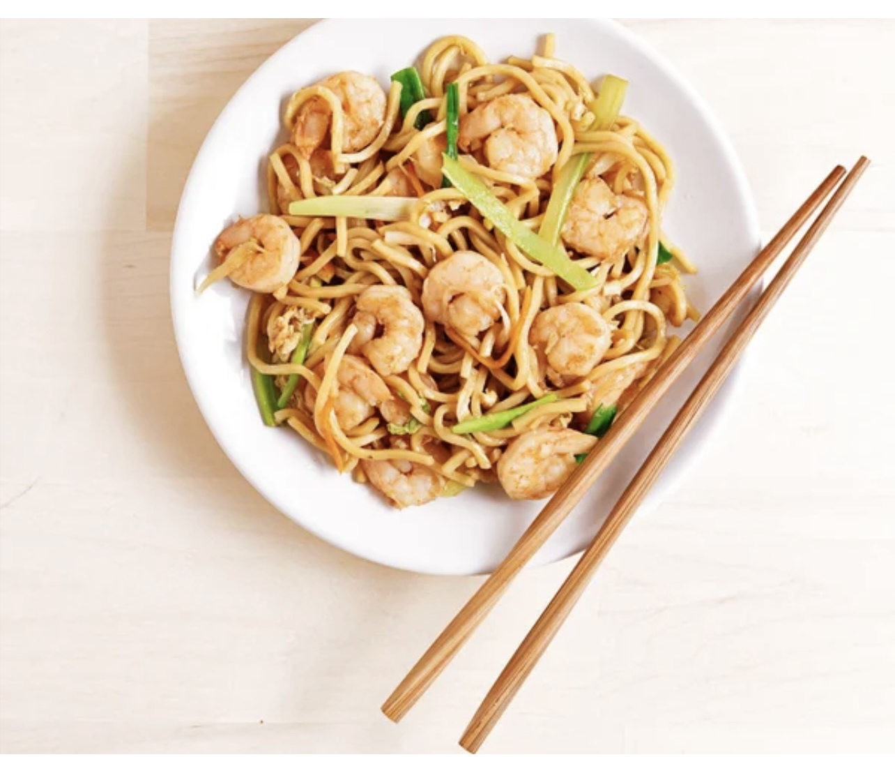 Order 59. Shrimp Lo Mein(Lg) food online from China King store, Schenectady on bringmethat.com