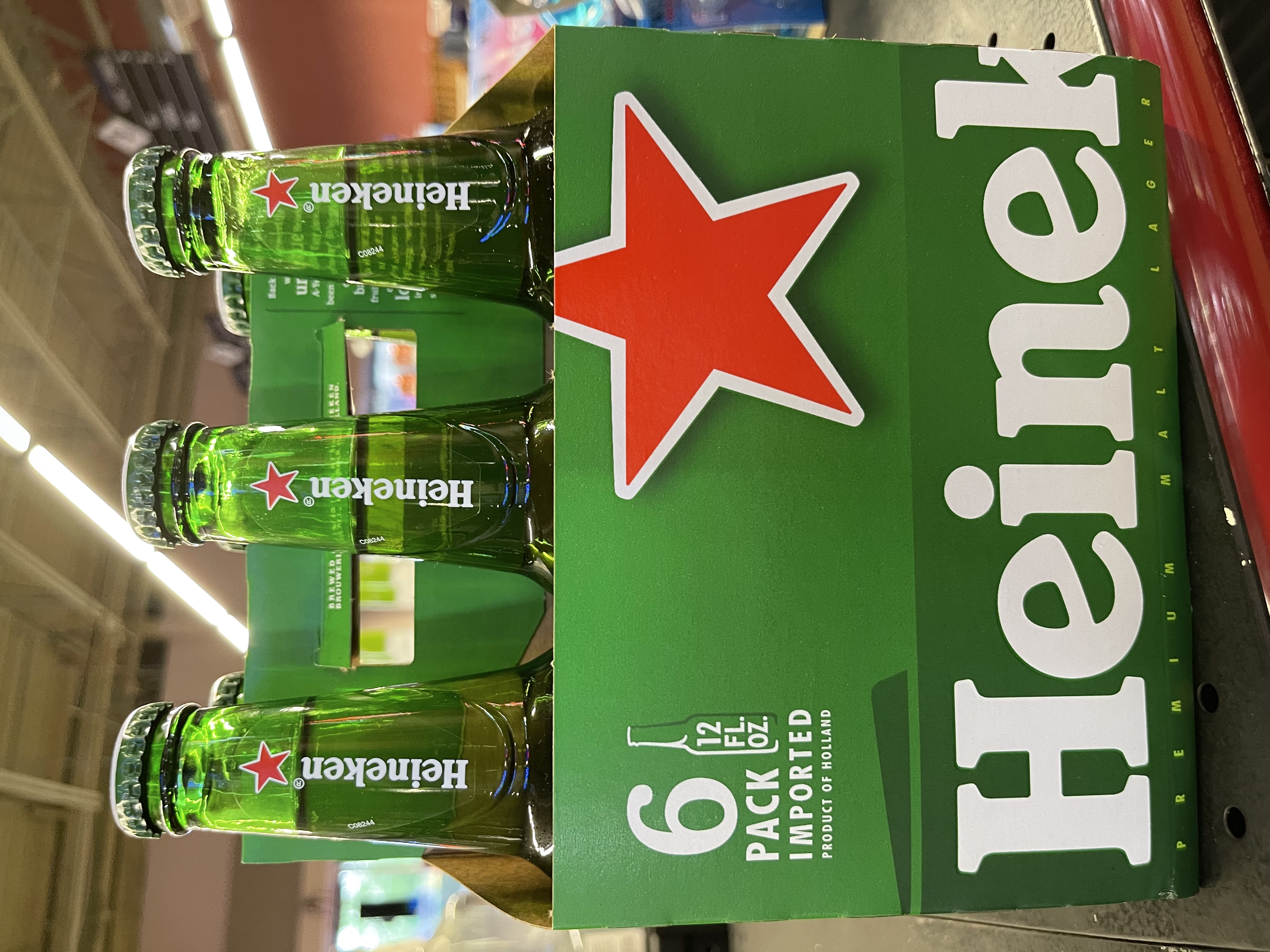 Order Heineken 6 Pack-12 oz. Bottle Beer food online from Esplanade Wine & Spirits store, Arlington Heights on bringmethat.com