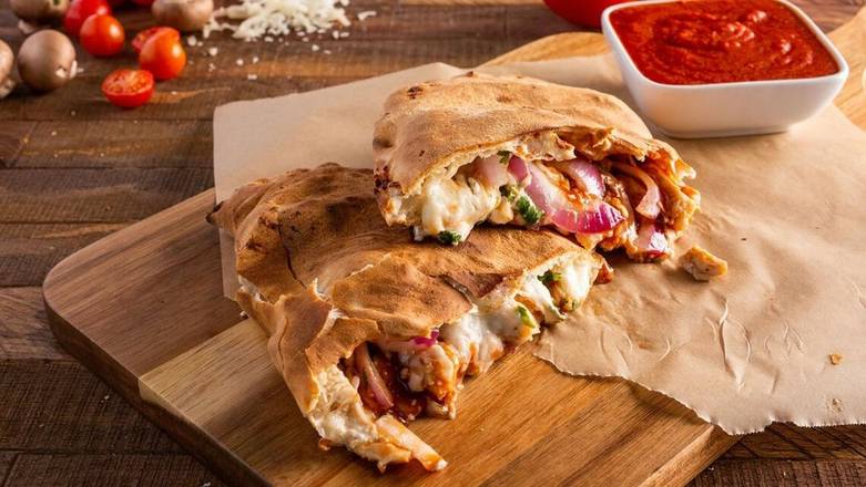 Order BBQ Chicken Calzone food online from Ameci Pizza & Pasta store, Los Alamitos on bringmethat.com