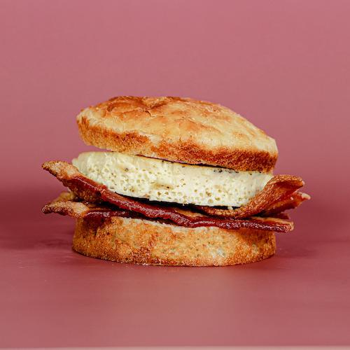Order Bacon, Ricotta and Egg Breakfast Sando food online from Too Sweet Cakes store, Bend on bringmethat.com