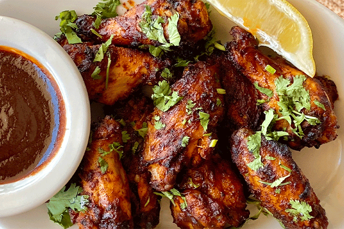 Order BBQ STYLE CHICKEN WINGS food online from Freddie Parker's Pasta + Salad Shop store, San Francisco on bringmethat.com