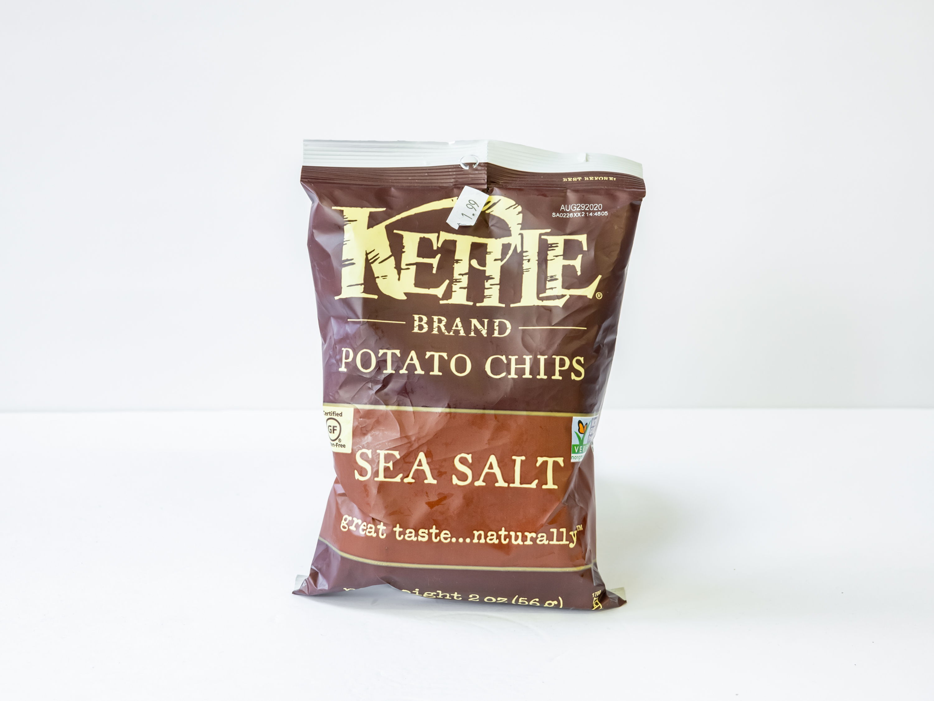 Order Kettle Sea Salt and Vinegar Potato Chips food online from Haight & Cole Liquors store, San Francisco on bringmethat.com