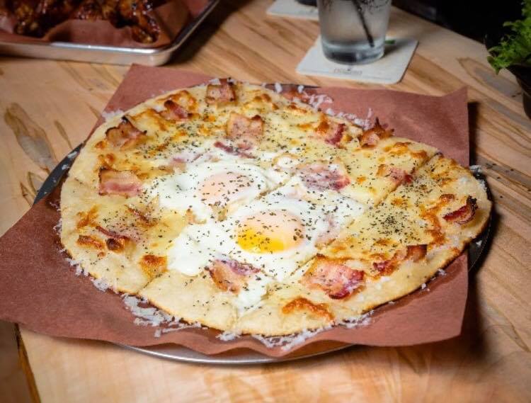 Order Sunny Side Up Pizza food online from Moe Tavern & Brewing store, Cleveland on bringmethat.com