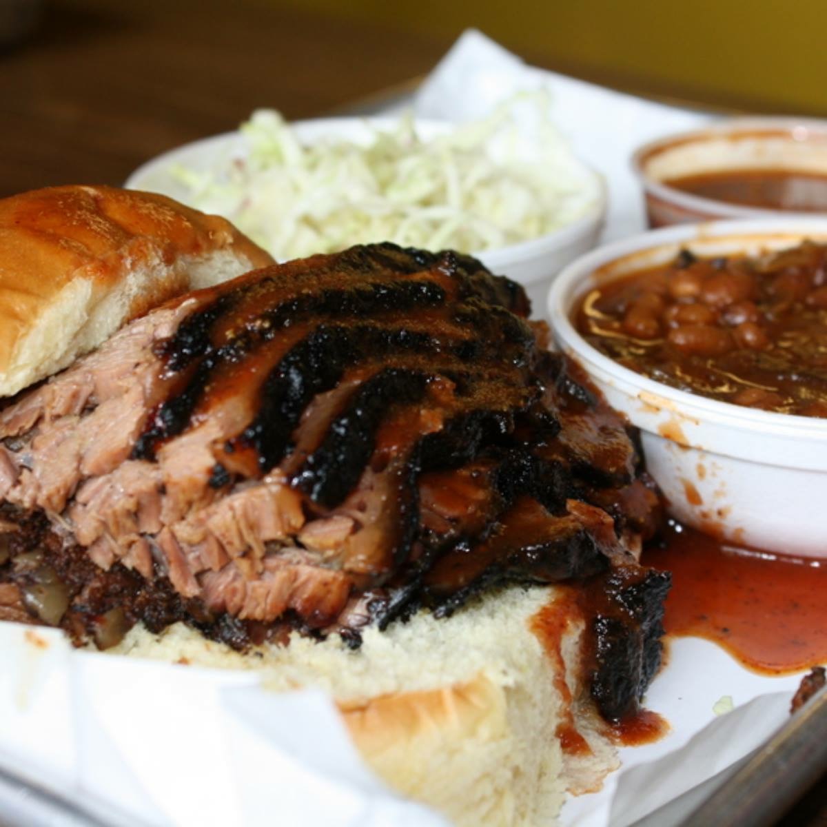 Order Sliced Beef Brisket BBQ Dinner food online from Tre Colore store, Middletown on bringmethat.com