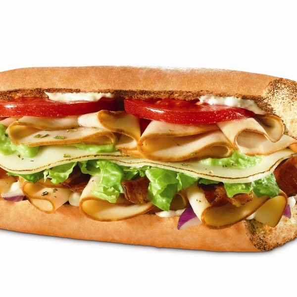 Order Turkey Bacon and Guacamole Sub food online from Quiznos Sub store, Towson on bringmethat.com