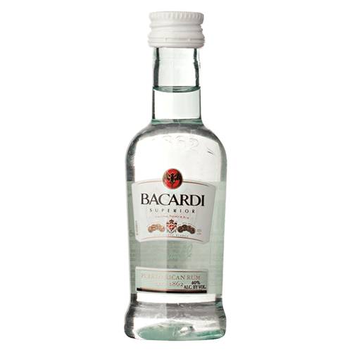 Order Bacardi Superior Rum - 50ml/Single food online from Bottle Shop & Spirits store, Los Alamitos on bringmethat.com