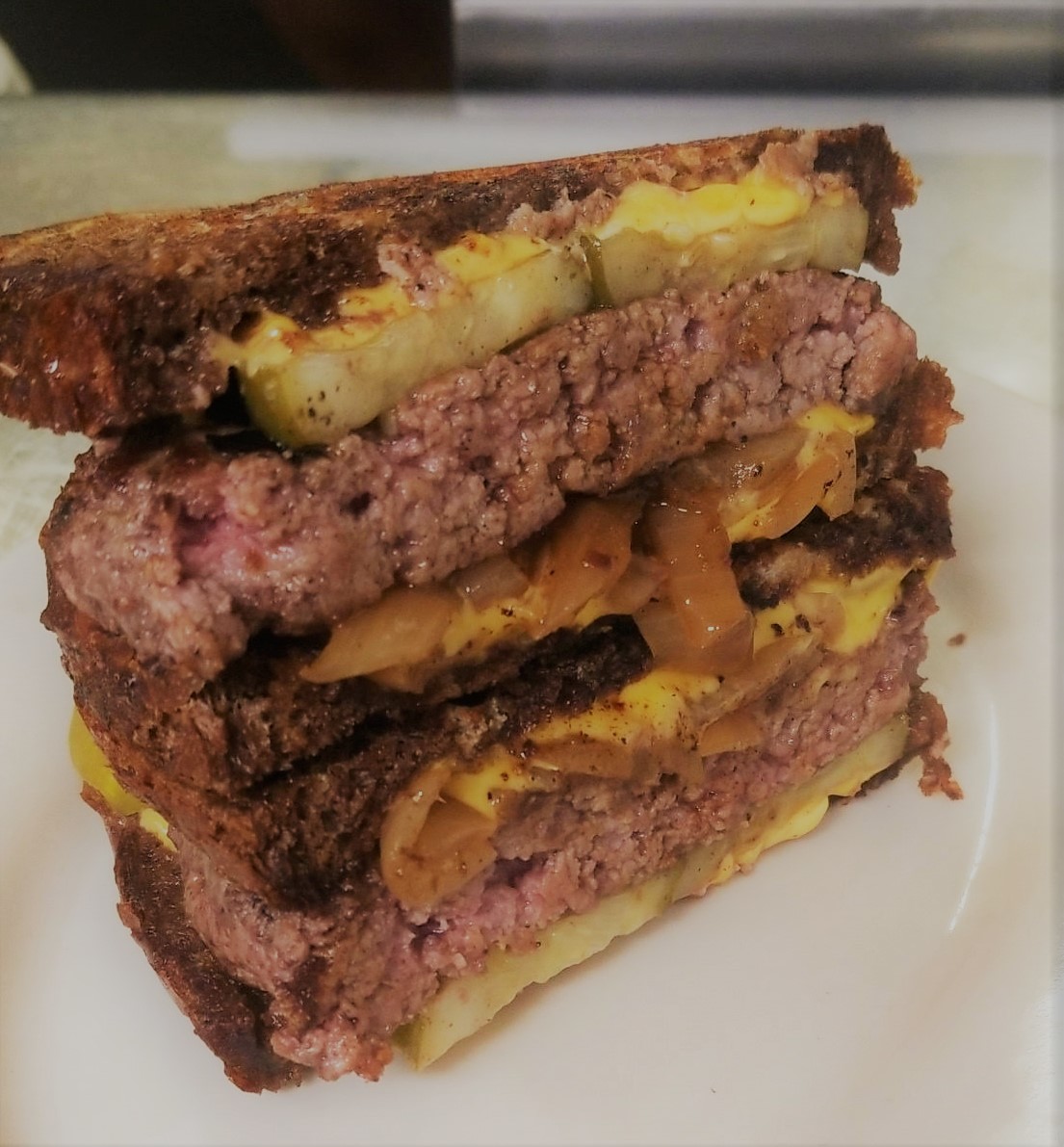 Order The Kaner Melt Burger food online from City Tap and Grill store, Norridge on bringmethat.com