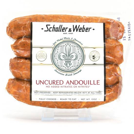 Order Schaller & Weber Sausage Cooked Andouille 12oz food online from Everyday Needs by Gopuff store, Waltham on bringmethat.com