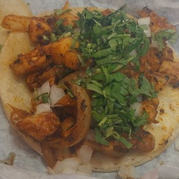 Order Al Pastor Taco food online from Mucha Salsa store, Homer Glen on bringmethat.com