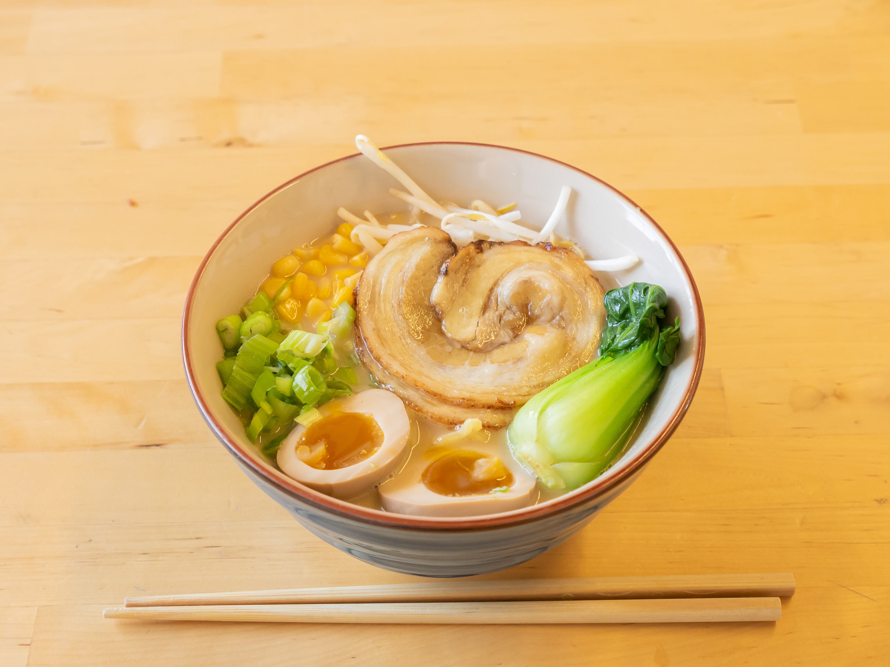 Order Miso Ramen with Chashu food online from Nombe Catering store, San Francisco on bringmethat.com