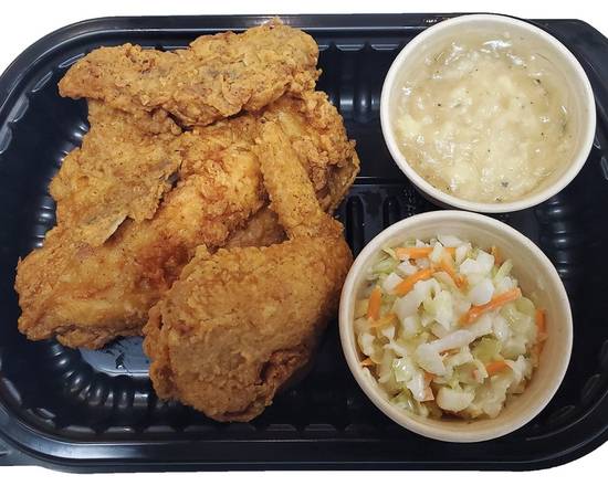 Order 2 piece Fried Chicken Breast & Wing Meal food online from Lucky California store, Hercules on bringmethat.com