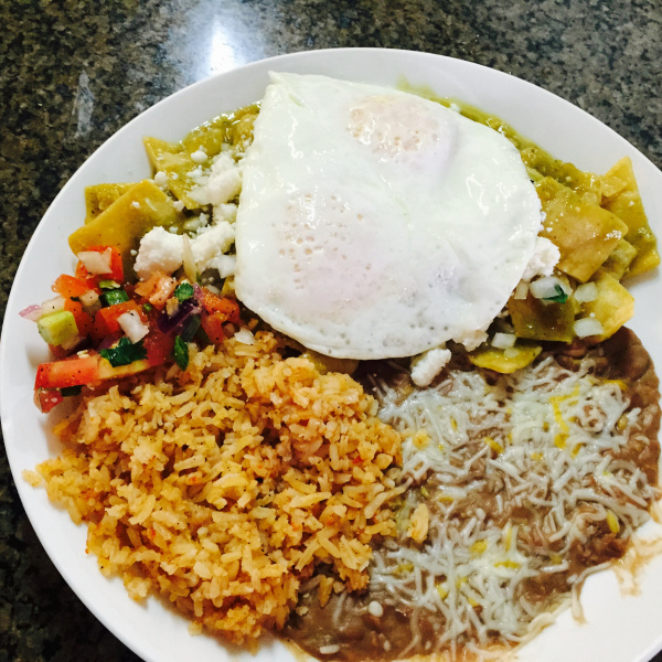 Order Chilaquiles food online from Lino's Mexican Cuisine store, Bakersfield on bringmethat.com