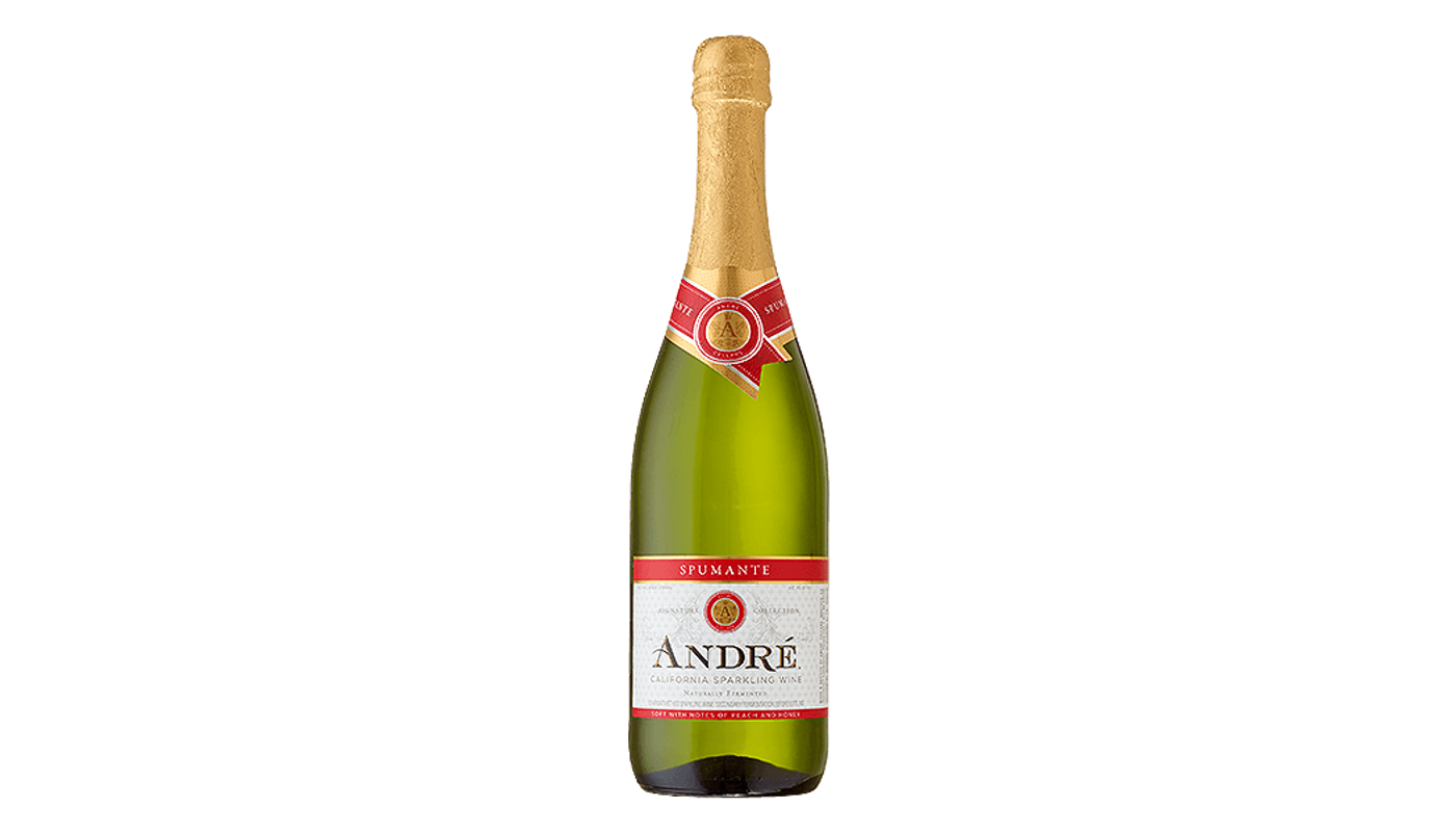 Order Andre Spumante Champagne Blend Sparkling Wine 750mL food online from Oak Knoll Liquor store, Santa Maria on bringmethat.com