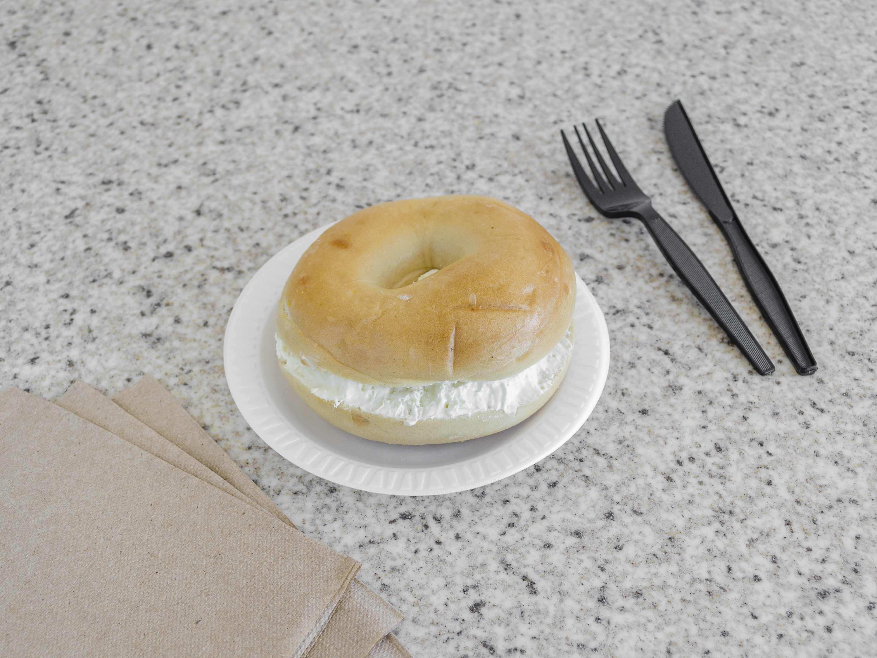 Order Bagel with Cream Cheese food online from Manhattan Bagel store, Freehold on bringmethat.com