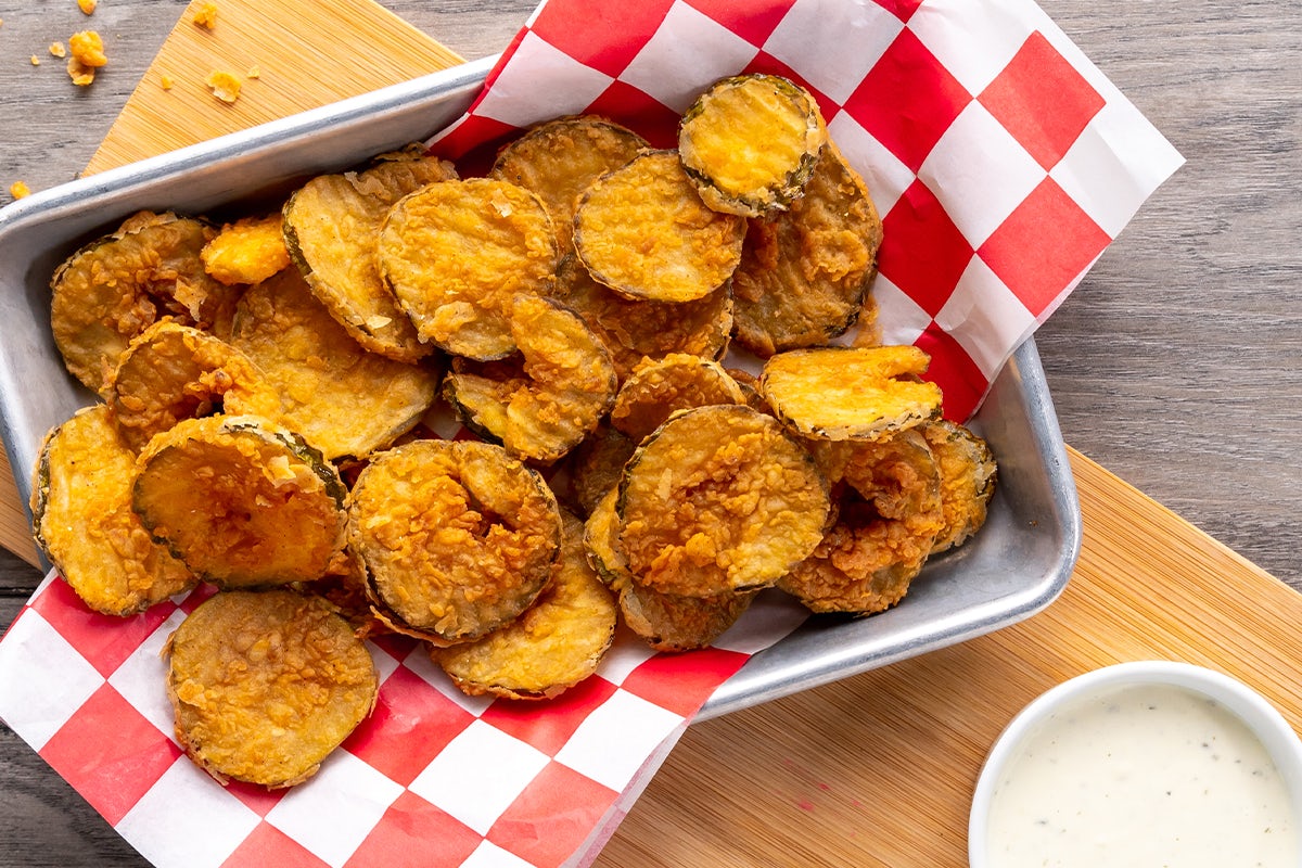 Order Hand-Breaded Pickles food online from Logan's Roadhouse store, Lexington on bringmethat.com