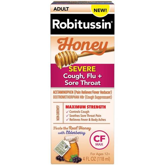 Order Robitussin CF Max Day Cough Syrup Honey (4 oz) food online from Rite Aid store, Laguna Niguel on bringmethat.com