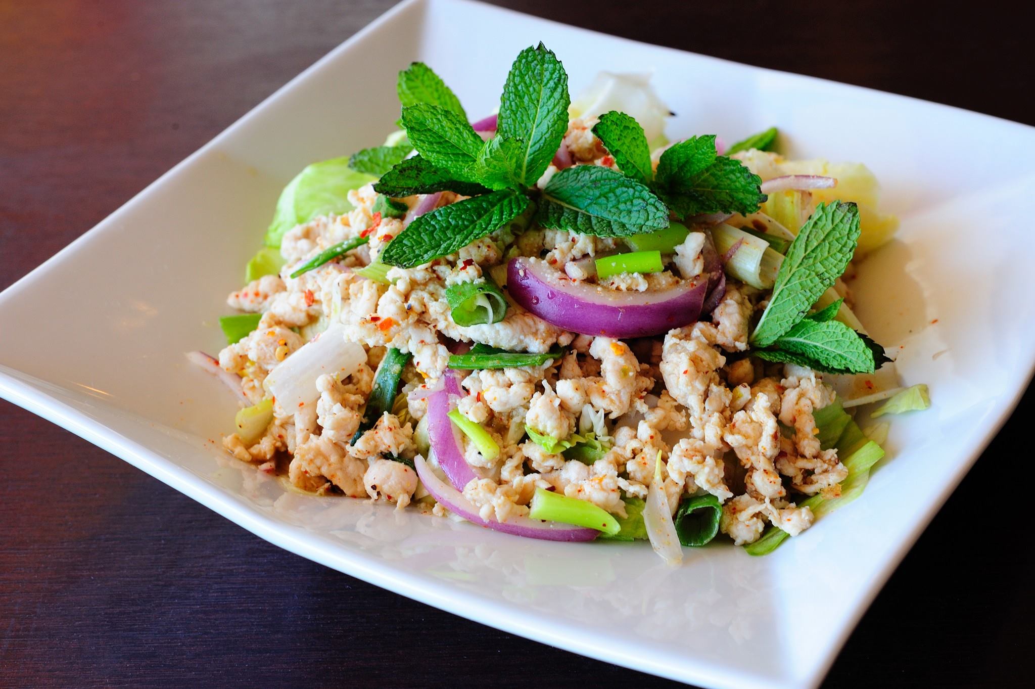 Order Chicken Larb Salad food online from A La Carte Thai Bistro store, Culver City on bringmethat.com