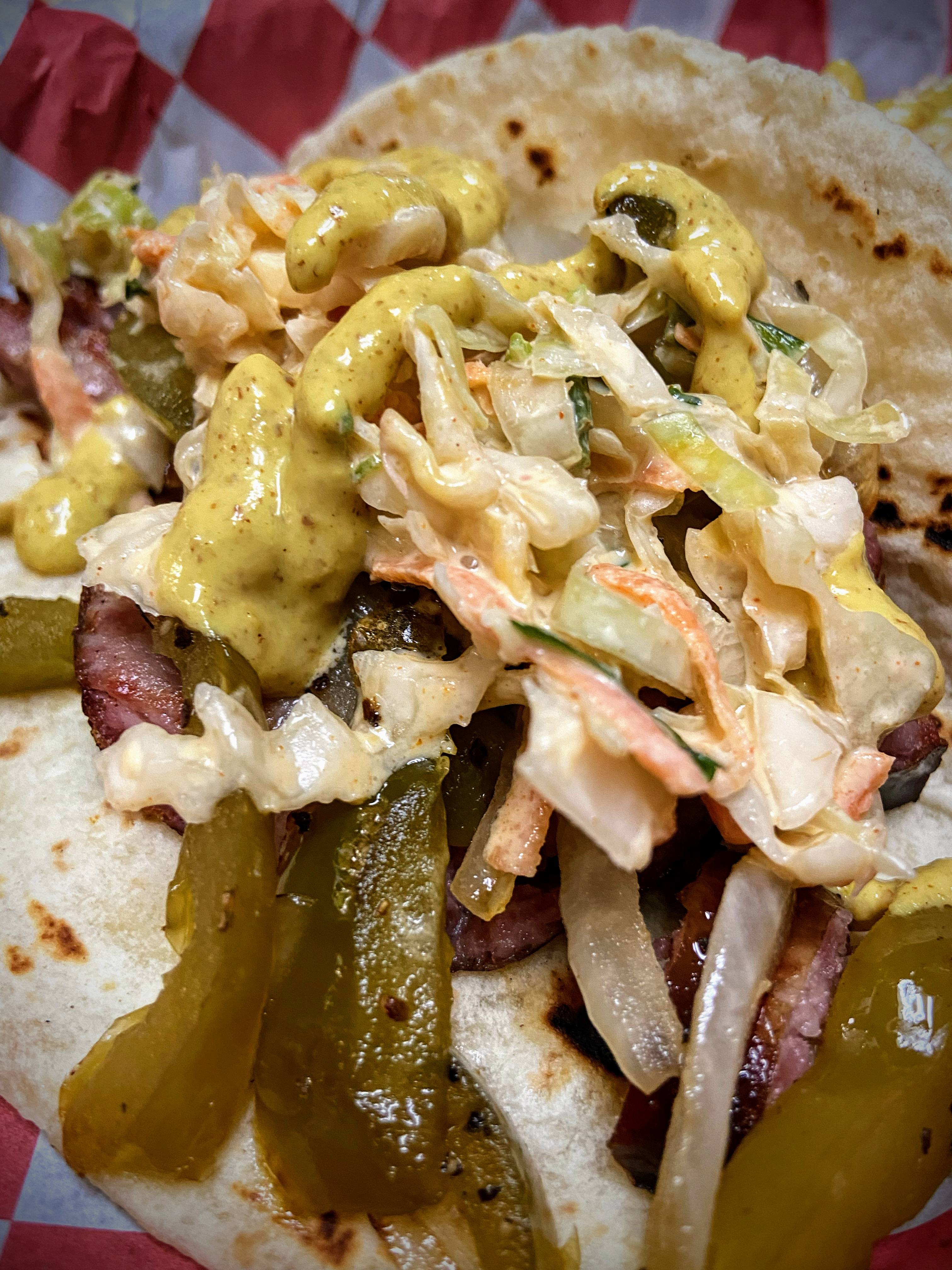Order Smoked Sausage Tacos food online from Smoke BBQ store, Bethesda on bringmethat.com