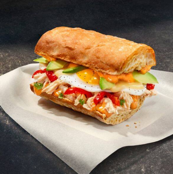 Order Chipotle Chicken, Egg & Avocado On Ciabatta food online from Panera Bread store, Lawrenceville on bringmethat.com
