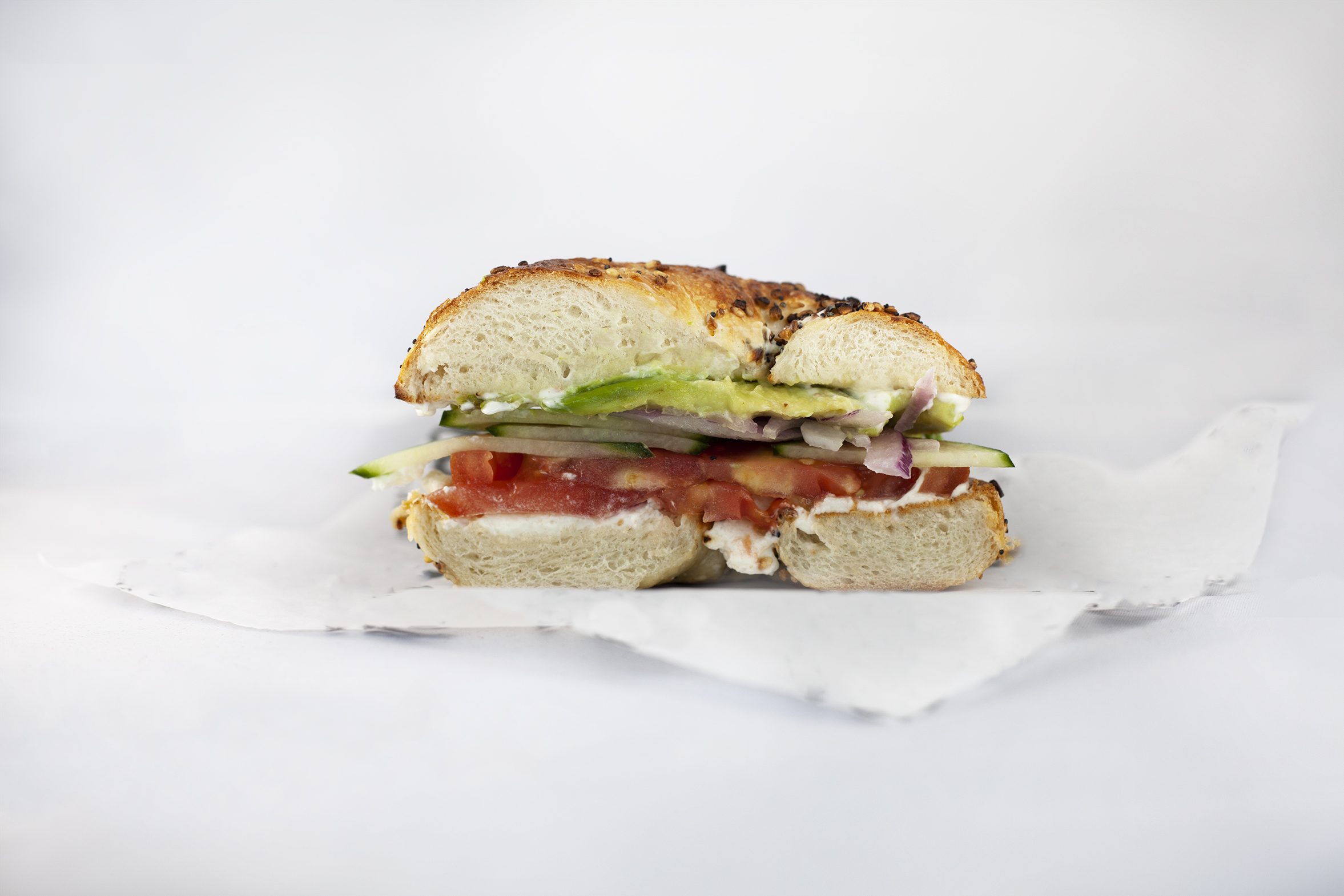 Order Bagel ＆ Veggies food online from The Goddess And Grocer On State store, Chicago on bringmethat.com