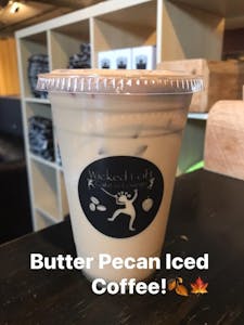 Order Butter Pecan Iced Coffee food online from Wicked Loft store, Whitman on bringmethat.com